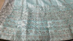 Sky Blue Lahenga Choli
