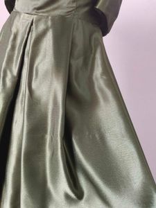 Olive Green Evening Gown