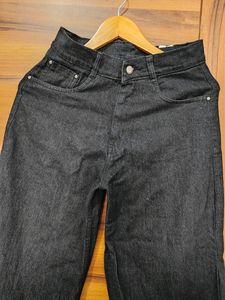 Black Flared High Waist Jeans
