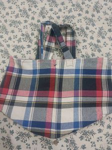 Plaid Tote Bag