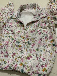 Floral Top &amp; Pink Pants Set