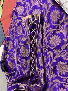 Purple A-line Kurta