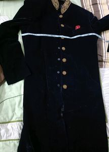 Velvet Blue Sherwani