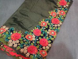 Embroidered Floral saree