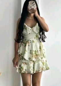 Floral Ruffle Mini Dress