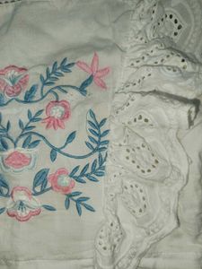 Floral Embroidered Ruffle Top