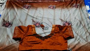 Elegant Ethnic Saree with stitched  blouse