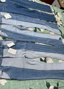 Patchwork Denim Jeans