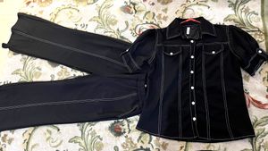 🖤Black Co-Ord Set with Contrast Stitch 🖤