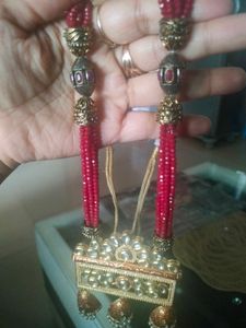 Kundan Antique Necklace With Earrings