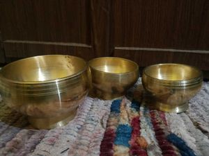 3 Heavy Bronze Traditional Bowl