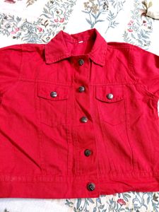 Red Denim Jacket