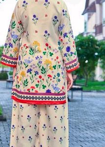 Elegant Floral Kurta Palazzo Set