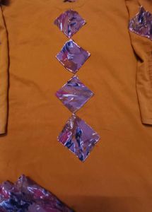 Patchwork Mustard 3pc. Suit