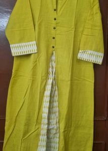 Olive Green Kurti with Accents