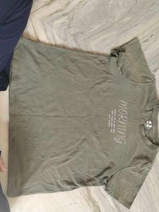 Olive Green Graphic Tee