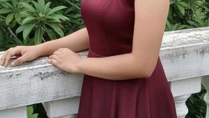 Elegant Maroon Lace Dress