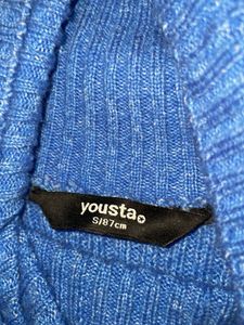 Blue Turtleneck Sweater