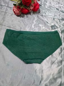 PINK Green Sparking Hipster Panties