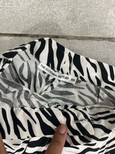 Zebra Print Wide Leg Pants