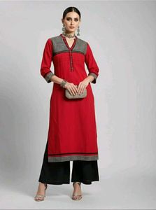 New Elegant Red Kurta from Shree