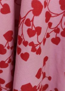 Pink Heart Print Dress