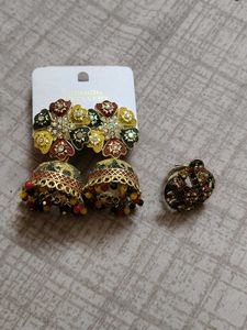 Jhumka With Ring