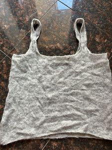 Gray Knit Tank Top