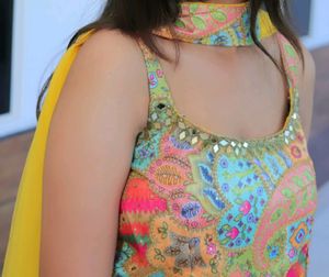 PRICE DROP!!! Indo western lehenga with pelpum top