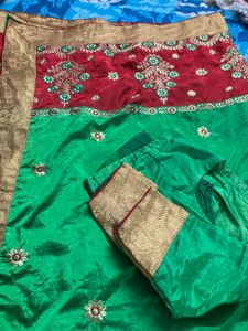Very Nice Benarasi Silk Sareeand Matching Blouse