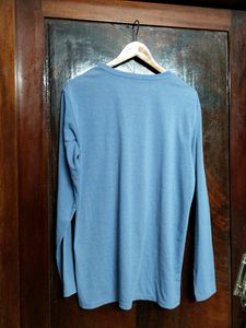 Lavender Colour Full Sleeve T-shirt For Men