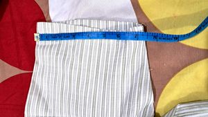 Strip Line Shirt White   Olivia  Green .