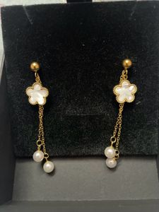 Floral Drop 18k gold plated Earrings