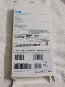 Lenovo HE05 Neckband Earphones - New in Box