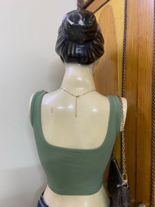 Olive Crop Top