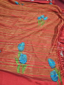 Vintage Floral Print Scarf
