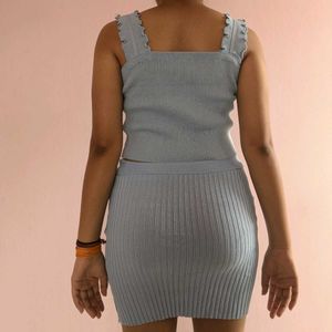 Crop Top With Skirt