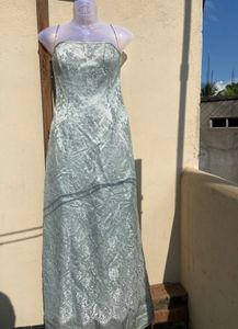 Elegant Formal silver blue Gown