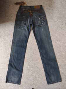 Y2k/punk Studded Skater Straight Fit Jeans