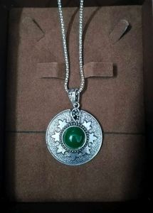 German Silver/Oxidised Jewellery Pendent Necklace