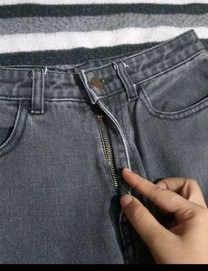 Off Duty Charcaol Wide Leg Jeans