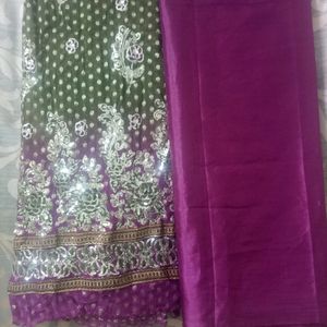 Beautiful Purple Dress Material