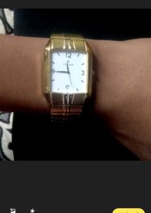 Classic Gold Titan Analog Watch
