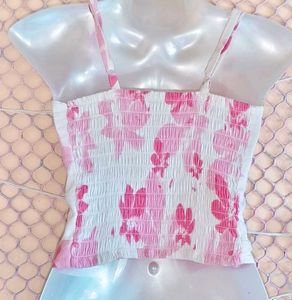 Size S/M🎁Buy 2 Get 1 Free 🎁 Floral Crop Top