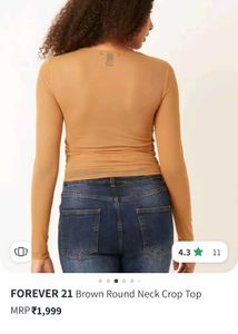 Forever 21 Sheer Corset-Style Crop Top