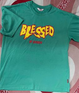 Blessed Printed Oversized Tshirt💚