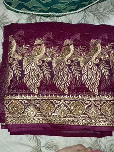 New Saree With Blouse Piece