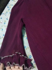Purple Pinteresty Off-shoulder Top