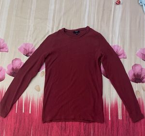 SMOG Slim Fit Ribbed Tee - Size S