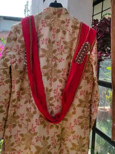 Designer Floral Embroidered Kurta Set